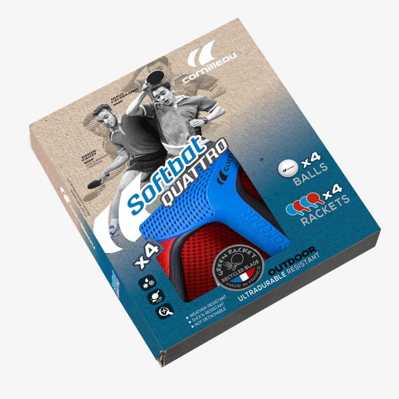 Set 4 palete Cornilleau Softbat Quattro + 4 mingi Cornilleau p-Ball Set 4 palete Cornilleau Softbat Quattro + 4 mingi Cornilleau p-Ball
