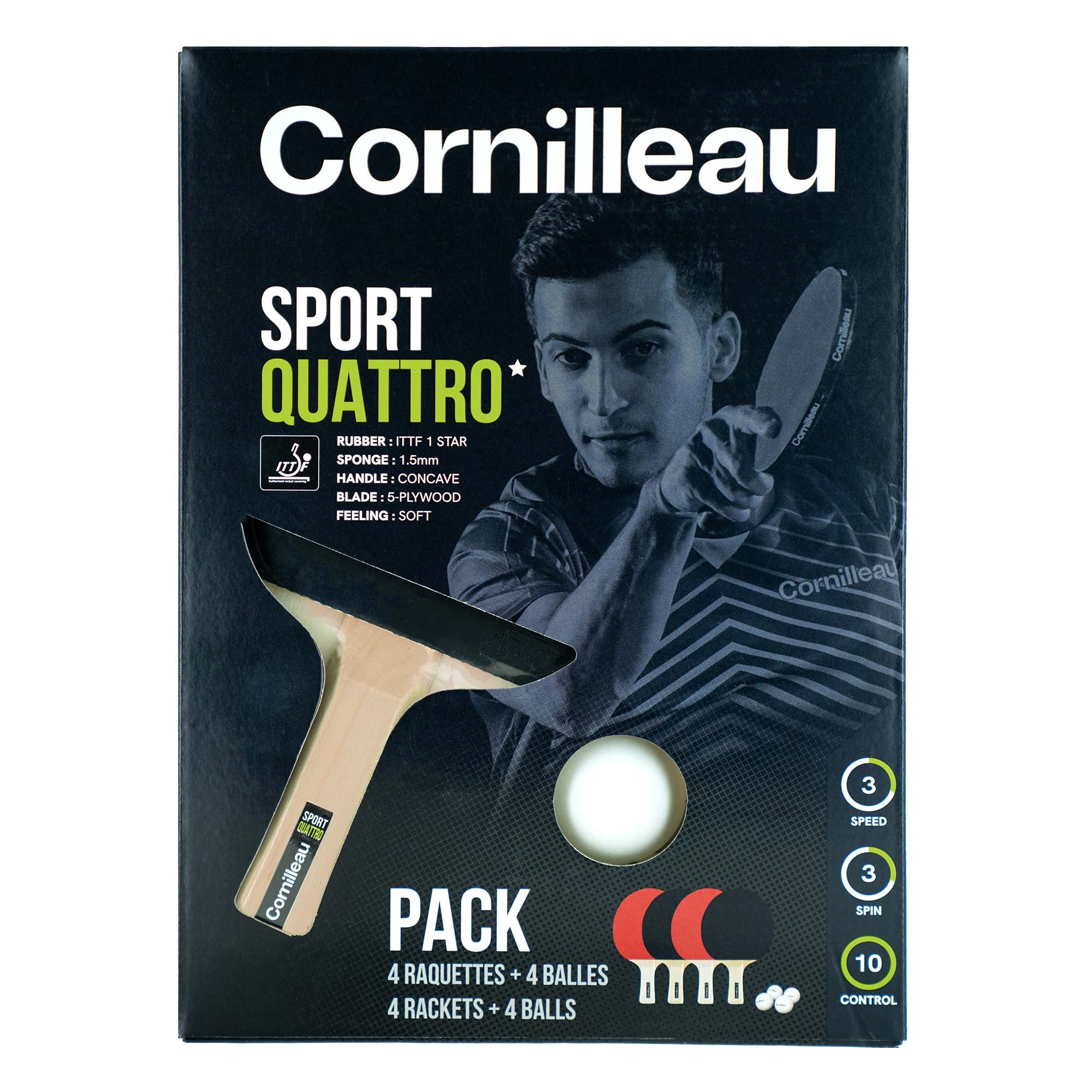 Set  4 palete Cornilleau Sport Pack Quattro